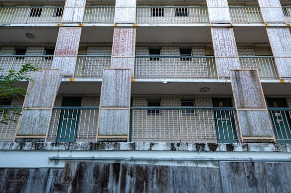 The building has fallen into disrepair. 