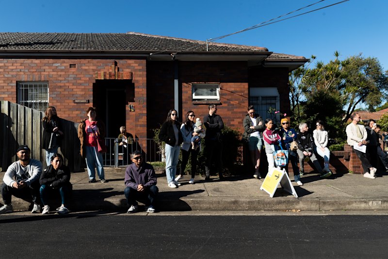 Five buyers turned out to compete for the home.