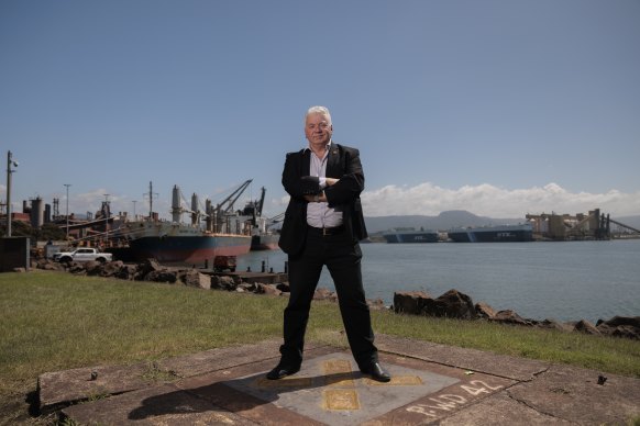 Arthur Rorris from the South Coast Labor Council warns a naval base will make Port Kembla a “parking lot for nuclear submarines”.