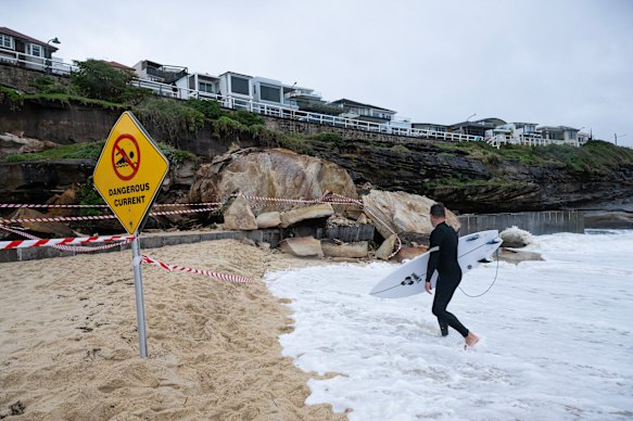 Surfer Anthony Neeson at Bronte.