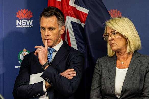 NSW Premier Chris Minns and Police Minister Yasmin Catley.