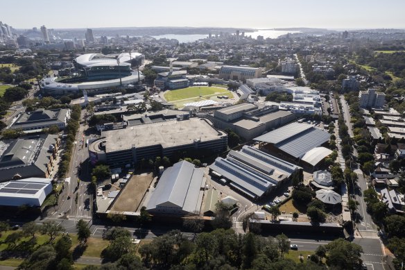 The 11-hectare Entertainment Quarter in Sydney’s Moore Park is owned by a private consortium on a long-term lease.