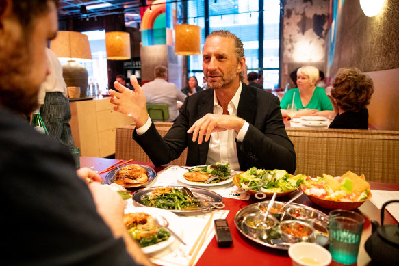 Merivale chief executive Justin Hemmes at his restaurant MuMu.