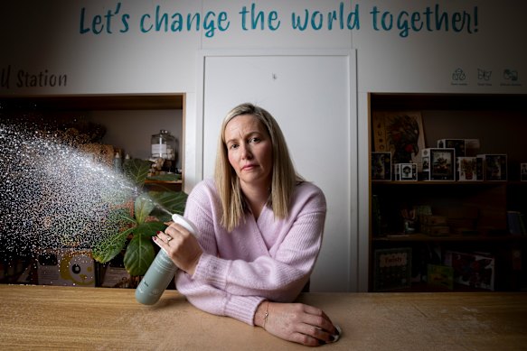 Melbourne mum Amelia Davatzis limits her family’s exposure to “environmental toxins”.