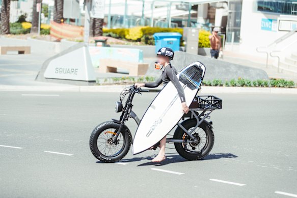 E-bikes are popular with teenagers, especially in coastal suburbs. 