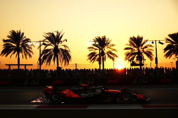 Piastri in action during the Abu Dhabi Grand Prix.