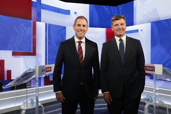 Federal Treasurer Jim Chalmers has locked horns with his opposite number Angus Taylor in a treasurers’ debate on a Wednesday night.