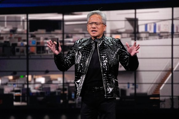Nvidia founder and CEO Jensen Huang at the CES tech show in Las Vegas last Monday.