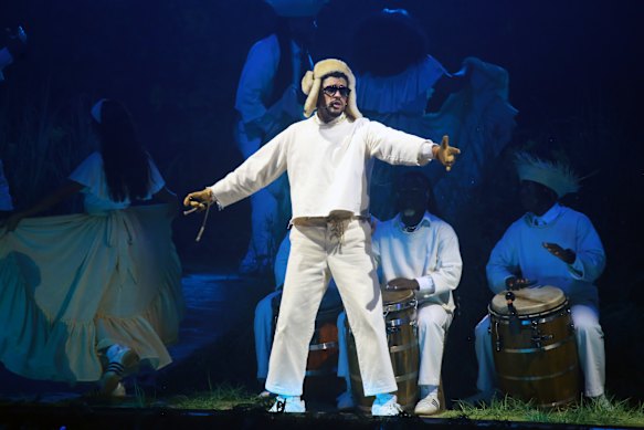 Bad Bunny, performing here in Puerto Rico in September.