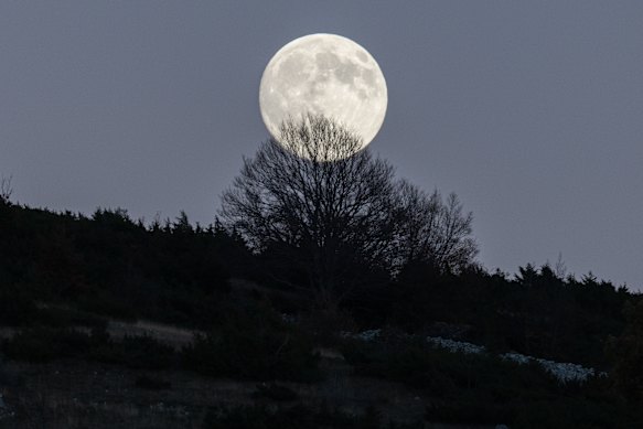 Last year’s Beaver Moon dazzles over Italy.