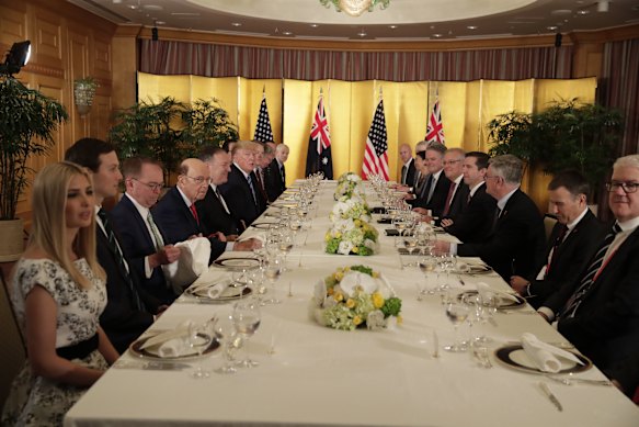 The US and Australian trade delegations meet in Japan in 2019.