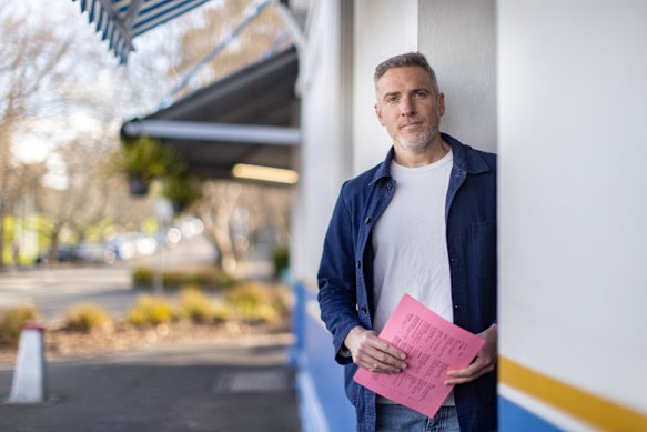 James Laskie outside his Barton Milk Bar in Hawthorn.
