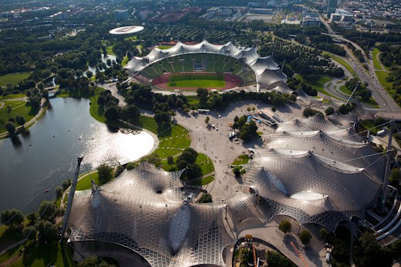 Munich’s 1972 Olympic Park and main stadium remains an architectural triumph more than half a century on.