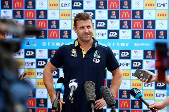 New Gold COast Titans head coach Josh Hannay.