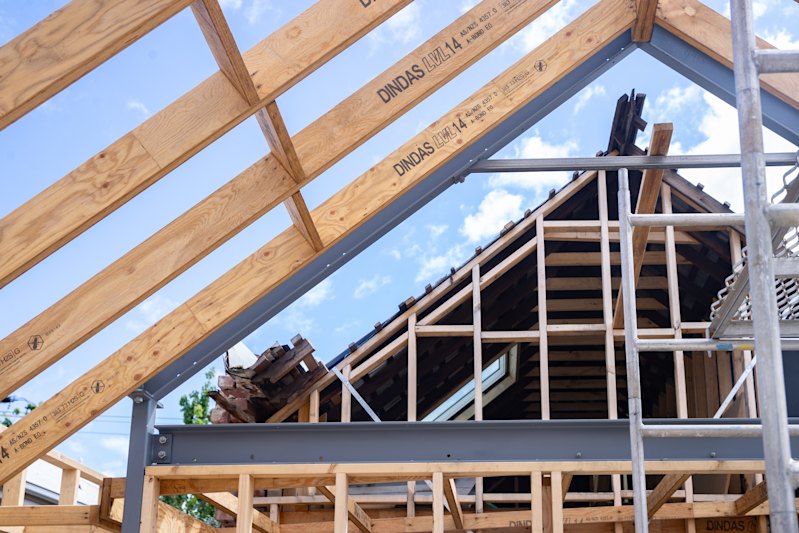 A section of Melody’s renovation project.