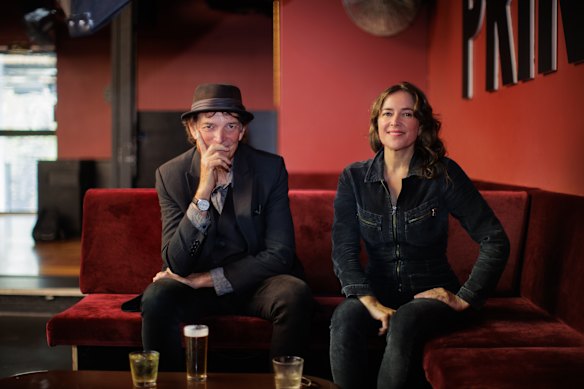 Filmmakers Tony Stevens and Kate Morrow at The Prince of Wales Hotel.