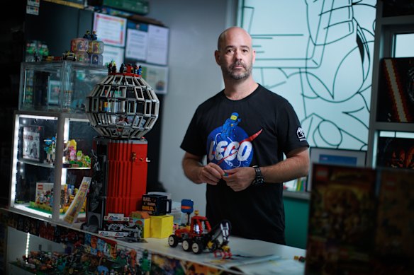About $60,000 worth of Lego was stolen from Brick Evolution, Chris Hurwood’s store in Cheltenham.