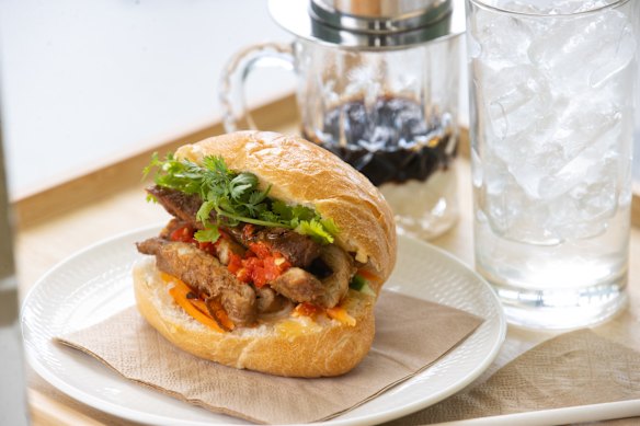 Mini banh mi at Cafe Trinity.