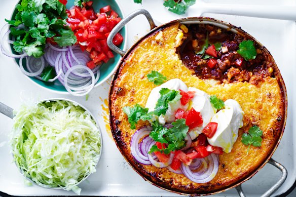 Adam Liaw’s ‘taco pie’.