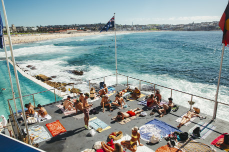Sydneysiders at Bondi’s Icebergs Pool.