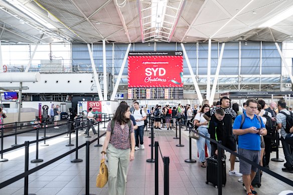 Friday is the busiest day of domestic travel for the festive season at Sydney Airport.