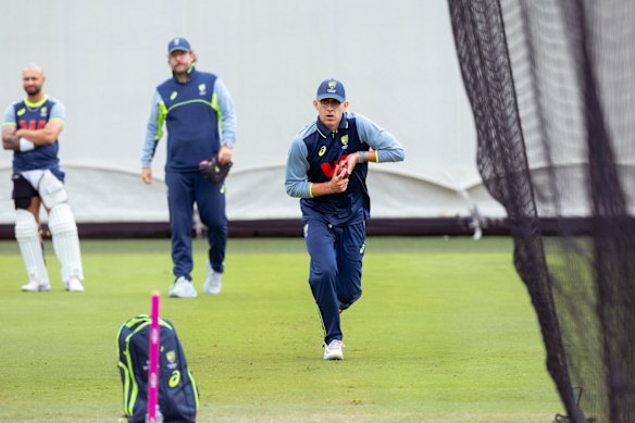 Todd Murphy goes through his paces at the SCG on Thursday.
