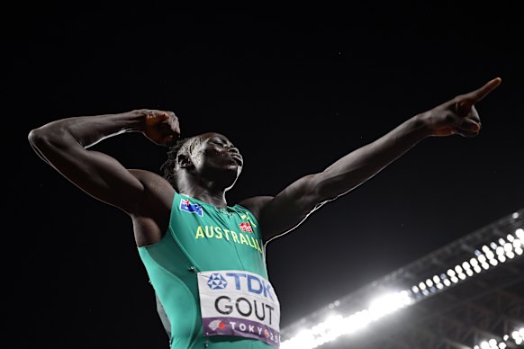 Gout Gout made the semi-finals of the 200m at just 17 years old.