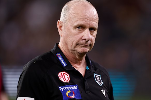 Despite the grim expression, Hinkley was pleased with his clubs’ effort.