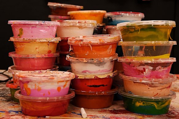 Entering Iwantja Arts Centre is like climbing inside a child’s kaleidoscope. 