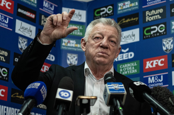 Bulldogs general manager Phil Gould.