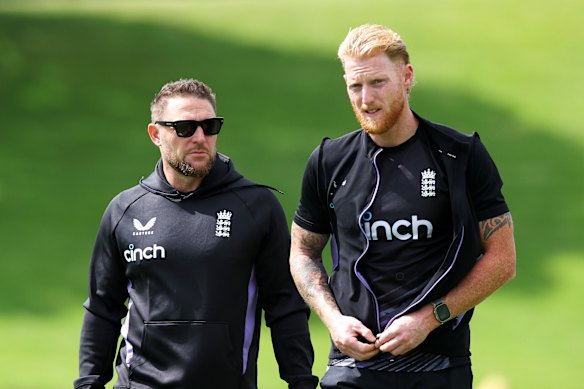 Brendon McCullum and Ben Stokes.