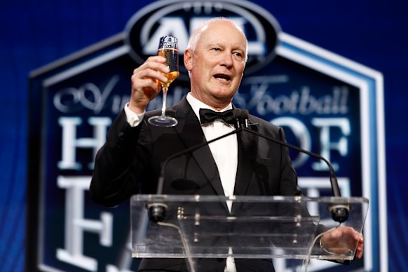 AFL Commission chairman Richard Goyder at this year’s hall of fame function.