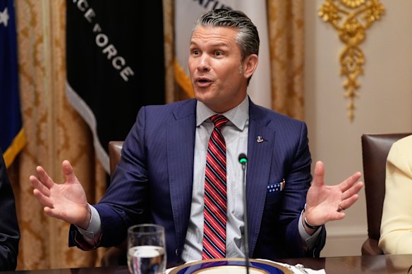 War Secretary Pete Hegseth said the Pentagon was “proud” of the new policy and would stand by it in the face of a media revolt.