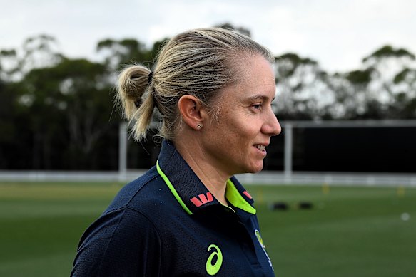 Alyssa Healy on Tuesday, the day she announced her retirement. 
