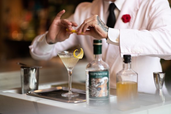 Maybe Sammy in The Rocks is known for its theatrical cocktail making.