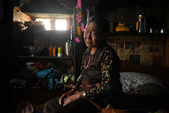 Dawa Yangji Tamang mourns the loss of her son, her daughter-in-law and her grandchildren. All four were claimed by the flash floods that have devastated areas at the Nepal-Tibet border. 