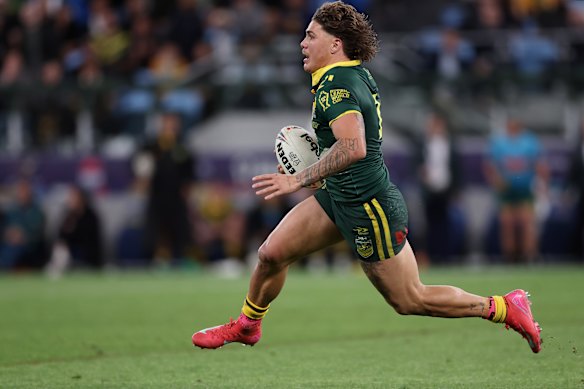 Reece Walsh was outstanding for Australia in their World Cup opener against New Zealand.