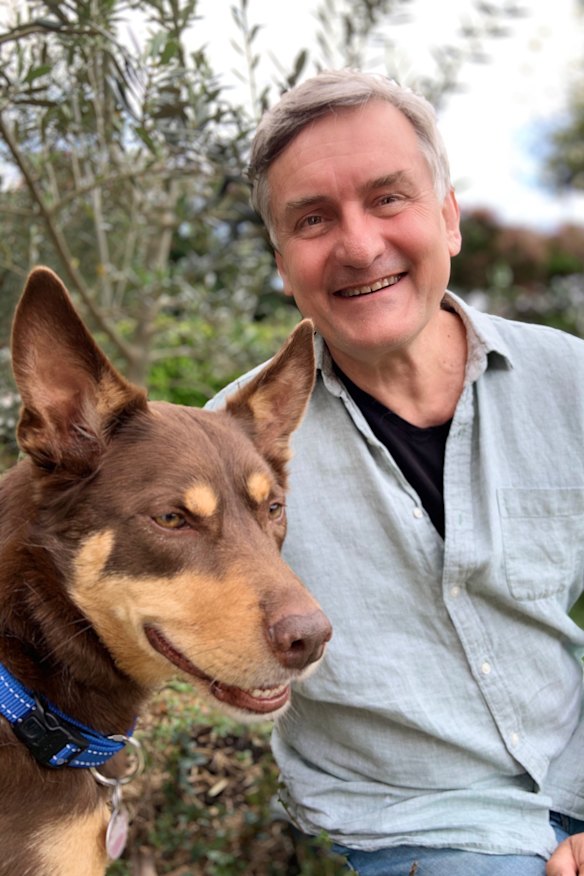 Richard Glover and his good friend Clancy.