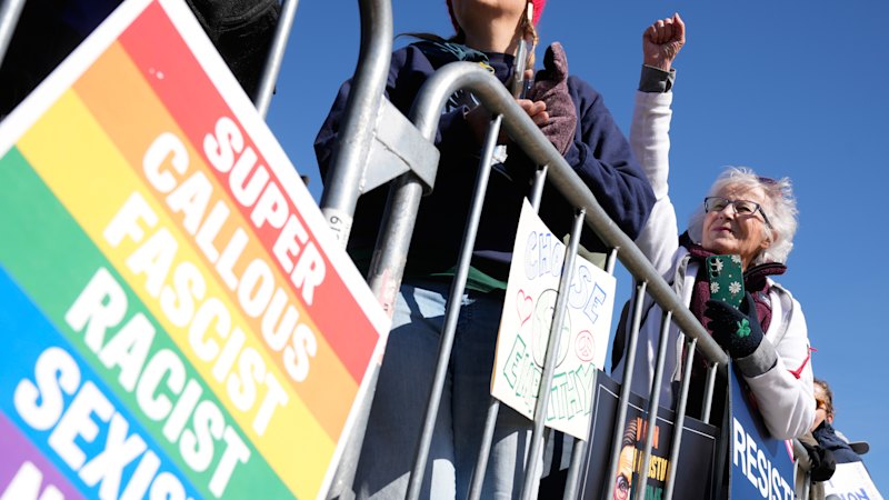 Millions of Americans rally against Donald Trump