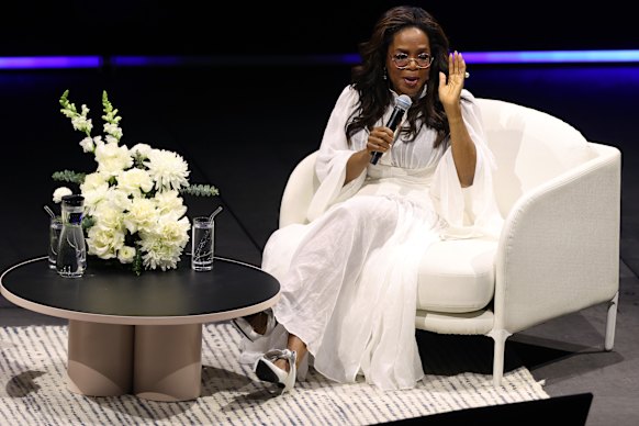 Winfrey was generous with her time on Thursday night, speaking for so long that moderator Melissa Doyle was unable to ask her questions that had been submitted by the audience due to time running out.