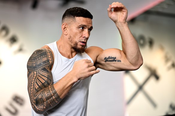Sonny Bill Williams, Gallen’s final
opponent in the ring. “We don’t like each other,” Gallen says.