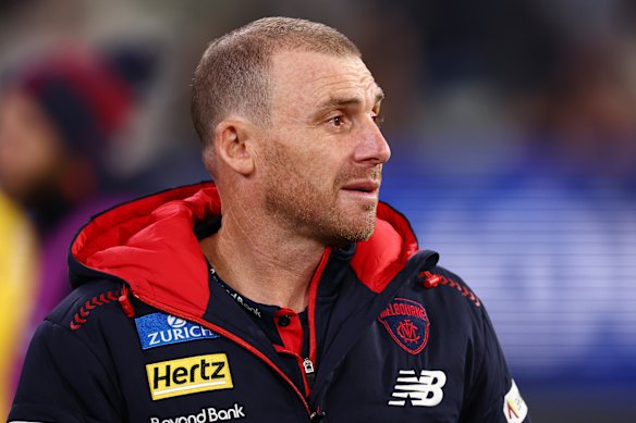 Former Melbourne coach Simon Goodwin.