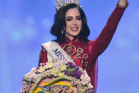 Miss Mexico Fatima Bosch, who was crowned Miss Universe 2025.