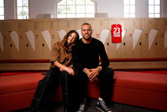 Jesinta and Lance “Buddy” Franklin.