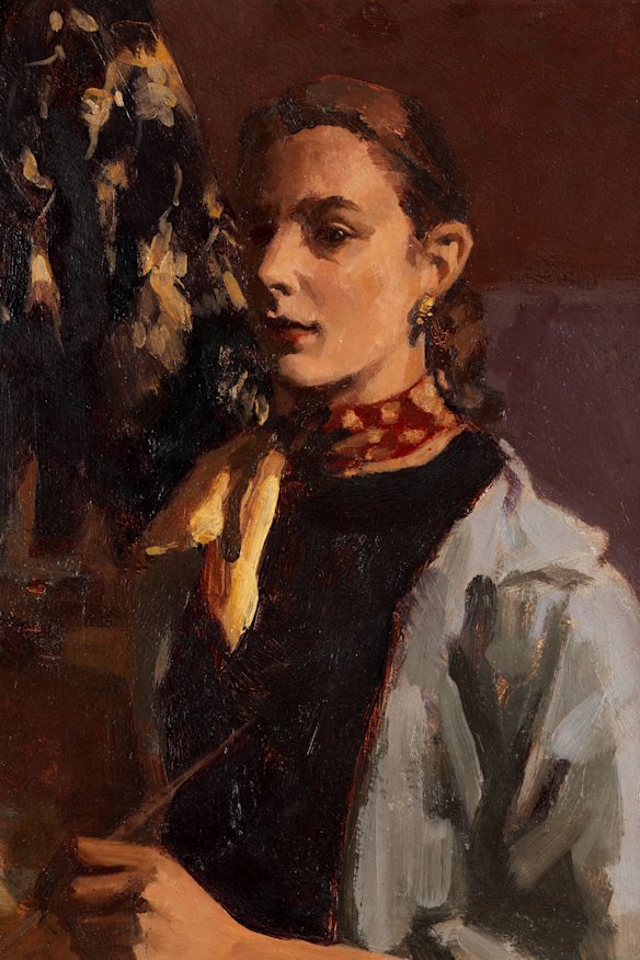 Janet Dawson’s self-portrait painted between 1951 and 1953.