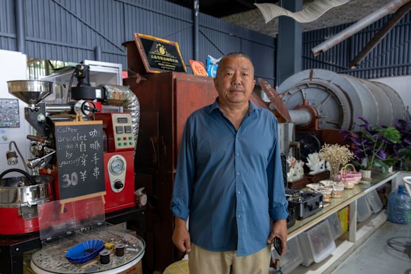 Gao Jianyun, 63, chairman of Gaosheng Coffee, a company he built from his family’s farm in Baoshan in China’s Yunnan province. 