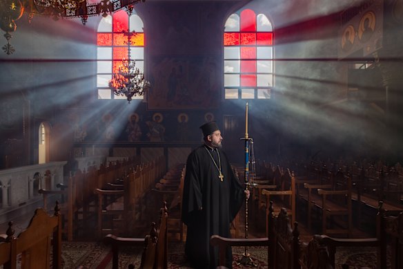 Reverend Father George Frangos at the Greek Orthodox Church in Thomastown.