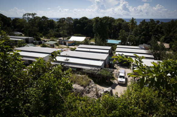 The Nibok  detention centre in Nauru.