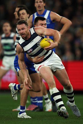 North was no match for Patrick Dangerfield’s Cats.