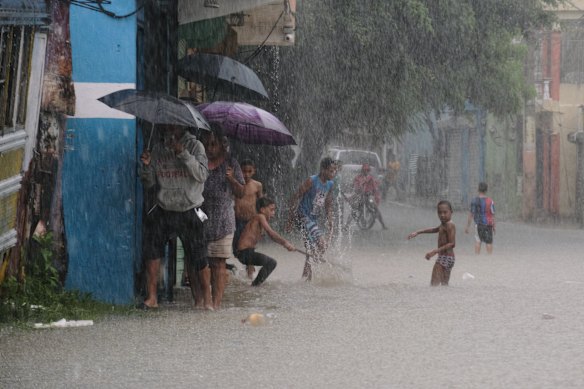 Heavy rain causes havoc in Santo Domingo, Dominican Republic, from Melissa, then a tropical storm and now a Category 3 hurricane.